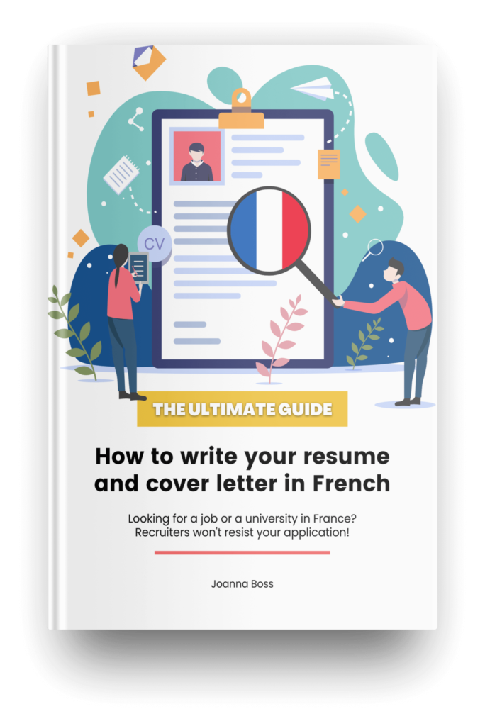 with cover letter in french